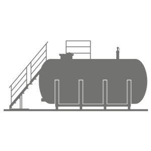 Control of fuel, liquids level in stationary tanks
