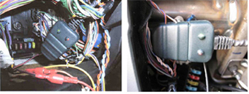 Examples of the Crocodile installation on the vehicle
