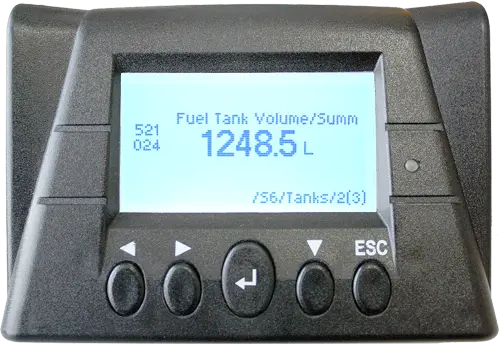 Total fuel volume of tanks